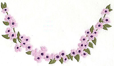 Embroidery Design: Blossom neckline large<br> 10.01w X 5.58h | Embroidery Legacy Embroidery Design: Blossom neckline large<br> 10.01w X 5.58h