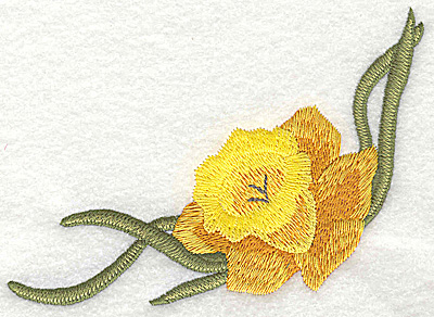 Embroidery Design: Daffodil large<br> 4.91w X 3.72h