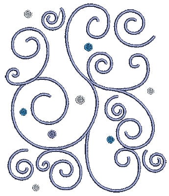 Embroidery Design: Scrollworks swirls design<br> 5.98w X 7.01h
