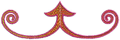 Embroidery Design: Scrollworks design 2<br> 5.00w X 1.60h
