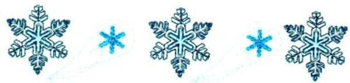 Embroidery Design: Snowflake 2<br>6.40" x 1.40"