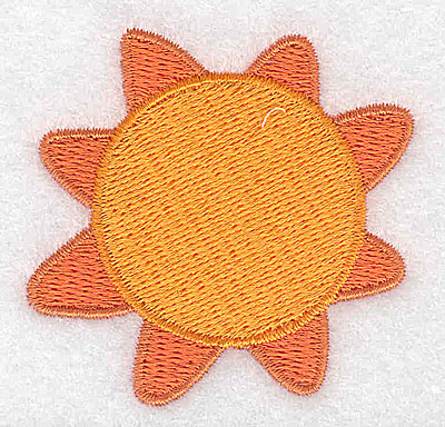 Embroidery Design: Sun<br> 2.22w X 2.19h
