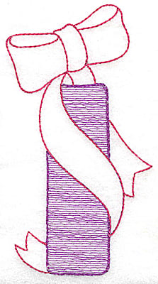Embroidery Design: I large<br> 5.87w X 3.18h