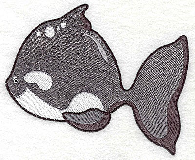 Embroidery Design: Fish B large<br> 4.96w X 4.13h