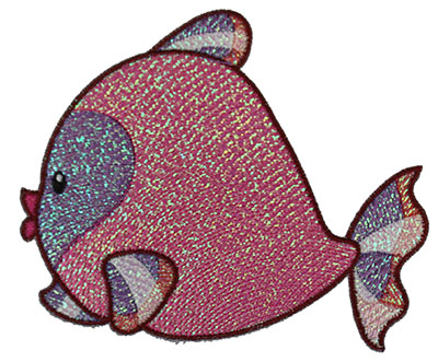 Embroidery Design: Mylar Fish<br> 4.97w X 4.25h | Embroidery Legacy Embroidery Design: Mylar Fish<br> 4.97w X 4.25h
