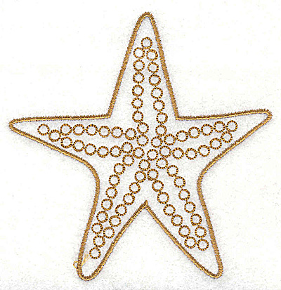 Embroidery Design: Starfish<br> 3.51w X 3.61h
