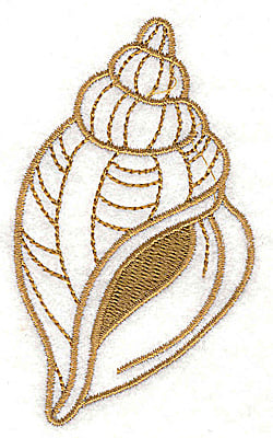 Embroidery Design: Seashell F<br> 2.09w X 3.55h