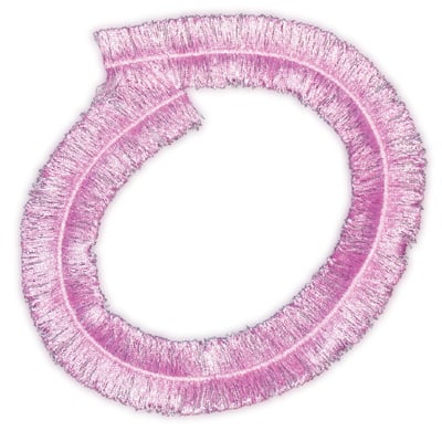 Embroidery Design: Script Fringe Letter O<br>4.74" x 4.69"