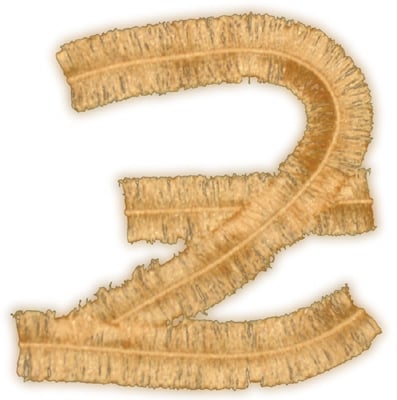 Embroidery Design: Script Fringe Letter Z<br>4.65" x 4.76"