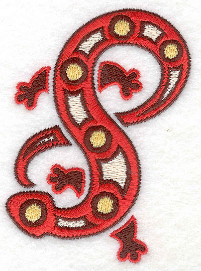 Embroidery Design: Gecko A<br> 2.85w X 3.85h