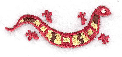 Embroidery Design: Gecko horizontal<br> 2.38w X 0.96h