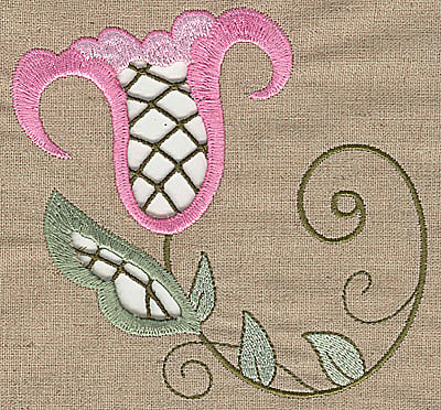 Embroidery Design: Cutwork flower C<br>5.19w X 4.99h