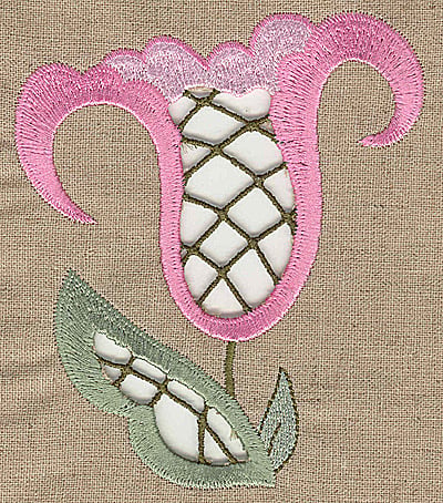 Embroidery Design: Cutwork flower D<br> 4.19w X 4.98h