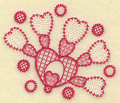 Embroidery Design: Hearts galore<br>3.89w X 3.25h