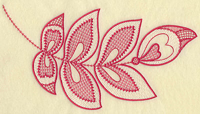 Embroidery Design: Hearts and leaves jumbo<br> 10.22w X 5.61h