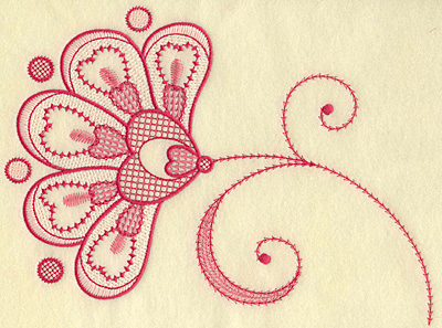 Embroidery Design: Floral hearts and swirls jumbo<br> 10.30w X 6.96h