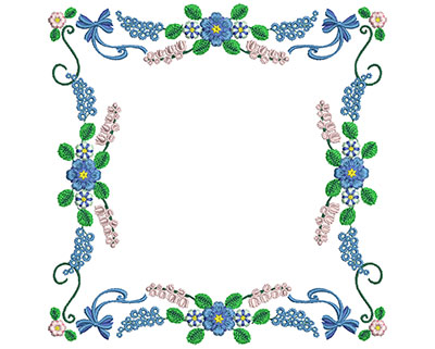 Embroidery Design: Sweet Heart Floral Blocks 6<br> 7.22w X 7.29h | Embroidery Legacy Embroidery Design: Sweet Heart Floral Blocks 6<br> 7.22w X 7.29h