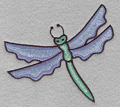 Embroidery Design: Dragonfly <br> 3.40"h x 3.74"w