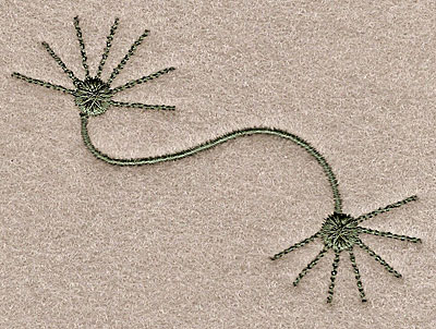 Embroidery Design: Swirl A <br> 3.14"h x 2.10"w