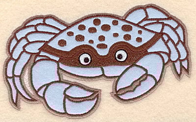 Embroidery Design: Crab large applique <br>6.22"w X 3.94"h | Embroidery Legacy Embroidery Design: Crab large applique <br>6.22"w X 3.94"h