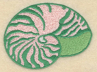 Embroidery Design: Seashell small <br>3.07"w X 2.31"h