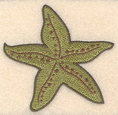 Embroidery Design: Starfish small <br>3.09"x X 3.02"h | Embroidery Legacy Embroidery Design: Starfish small <br>3.09"x X 3.02"h