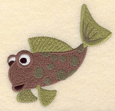 Embroidery Design: Fantasy fish 1 large <br>3.77"w X 3.90"h