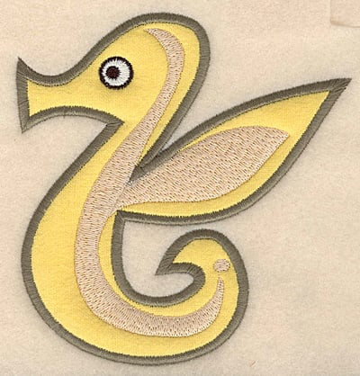 Embroidery Design: Seahorse large applique <br>4.72"w X 4.97"h