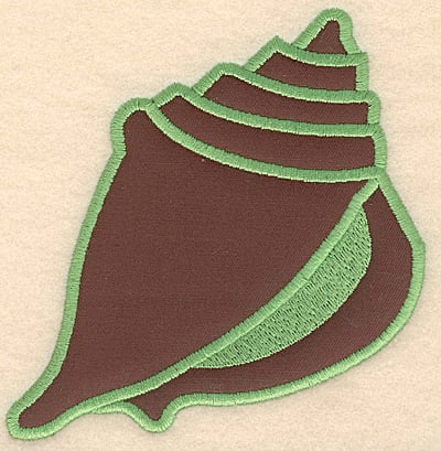 Embroidery Design: Seashell large applique <br>4.70"w X 5.00"h