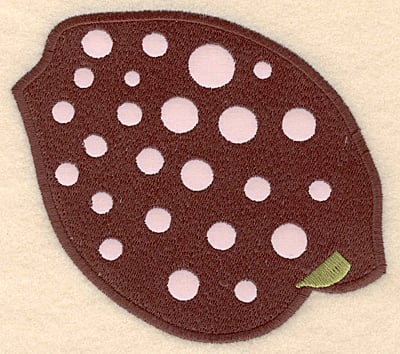 Embroidery Design: Seashell spotted large applique <br>5.10"w X 4.46"h