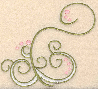 Embroidery Design: Swirl design 3 large <br>5.00"w X 4.51"h