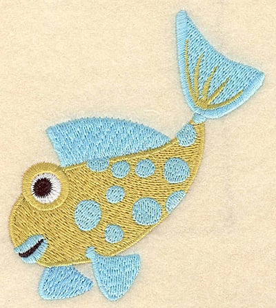 Embroidery Design: Fish A large <br>3.66"w X 3.90"h