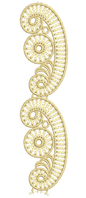 Embroidery Design: Lace from the Vault 1 Design 5<br> 8.91w X 2.23h