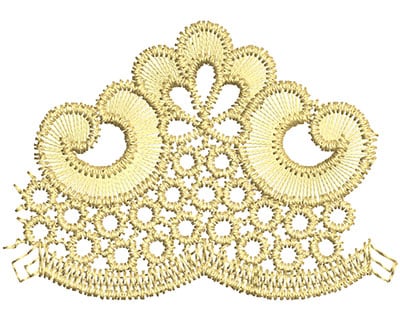 Embroidery Design: Lace from the Vault 1 Design 10<br> 1.81w X 2.55h