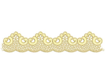 Embroidery Design: Lace from the Vault 1 Design 11<br> 1.81w X 8.95h