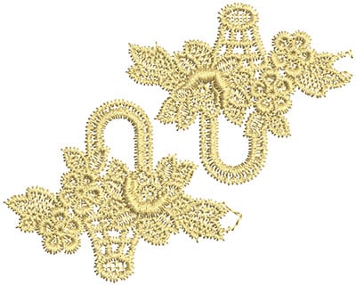 Embroidery Design: Lace from the Vault 2 Design 5<br> 2.81w X 3.50h