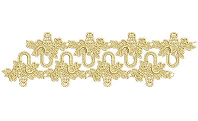 Embroidery Design: Lace from the Vault 2 Design 6<br> 2.81w X 9.96h