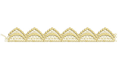 Embroidery Design: Lace from the Vault 2 Design 9<br> 0.89w X 7.00h