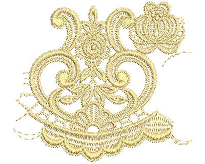 Embroidery Design: Lace from the Vault 3 Design 4<br> 4.05w X 4.49h | Embroidery Legacy Embroidery Design: Lace from the Vault 3 Design 4<br> 4.05w X 4.49h