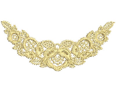 Embroidery Design: Lace from the Vault 3 Design 7<br> 1.79w X 4.04h