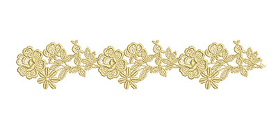 Embroidery Design: Lace from the Vault 4 Design 2<br> 2.17w X 10.87h