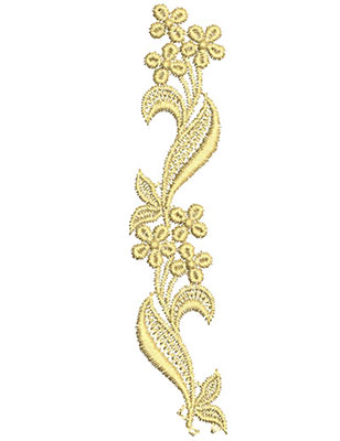 Embroidery Design: Lace from the Vault 4 Design 5<br>5.43w X 1.22h