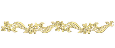 Embroidery Design: Lace from the Vault 4 Design 6<br> 1.22w X 10.44h
