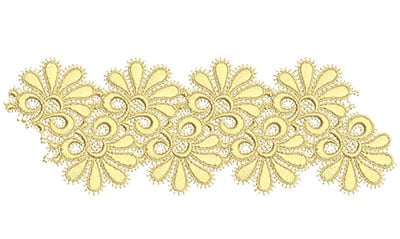 Embroidery Design: Lace from the Vault 4 Design 11<br> 3.41w X 9.71h