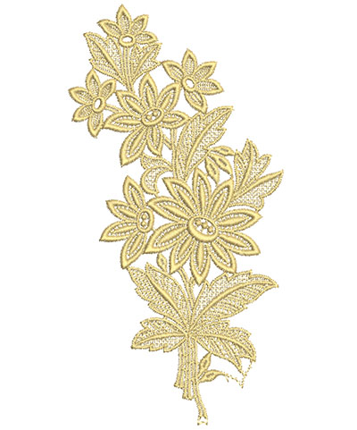 Embroidery Design: Lace from the Vault 5 Design 1<br> 8.43w X 4.32h