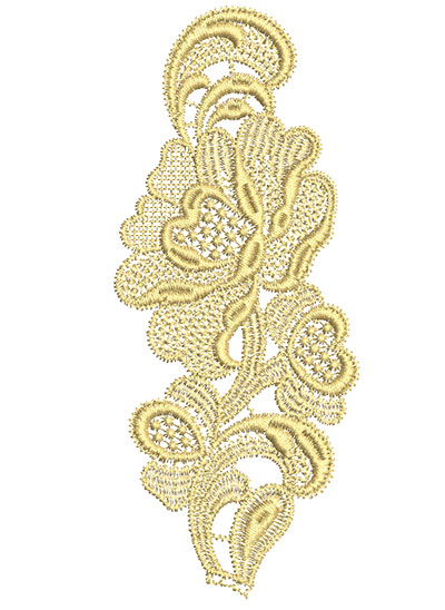 Embroidery Design: Lace from the Vault 5 Design 4<br> 5.85w X 2.42h