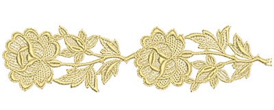 Embroidery Design: Lace from the Vault 5 Design 8<br> 2.24w X 9.04h