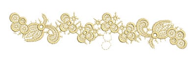 Embroidery Design: Lace from the Vault 6 Design 4<br> 2.11w X 9.85h