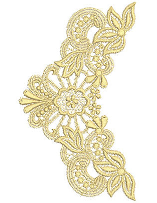 Embroidery Design: Lace from the Vault 6 Design 6<br> 7.87w X 4.67h