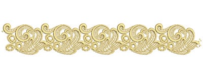 Embroidery Design: Lace from the Vault 6 Design 10<br> 1.78w X 11.28h